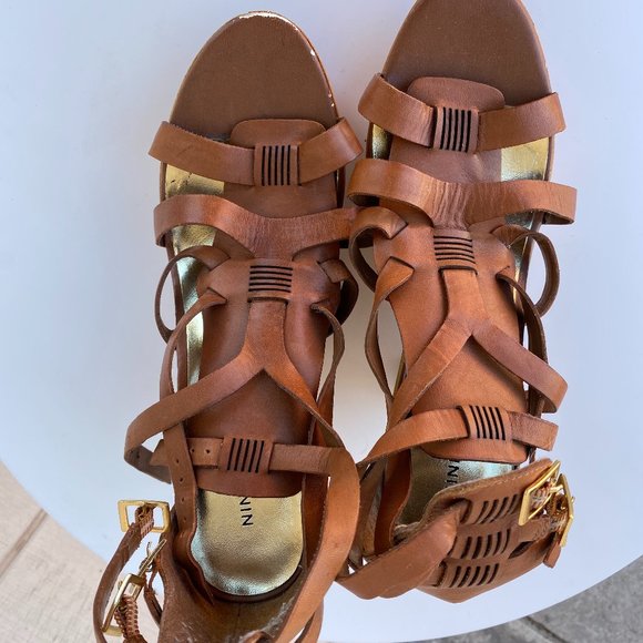 Nine West wooden wedge gladiator sandals - Picture 10 of 10
